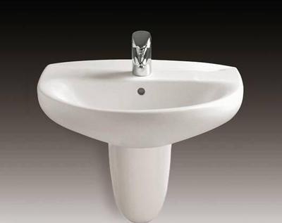 樂家衛浴米蘭系列半柱洗臉盆3-27452.0產品價格_圖片_報價_新浪家居網